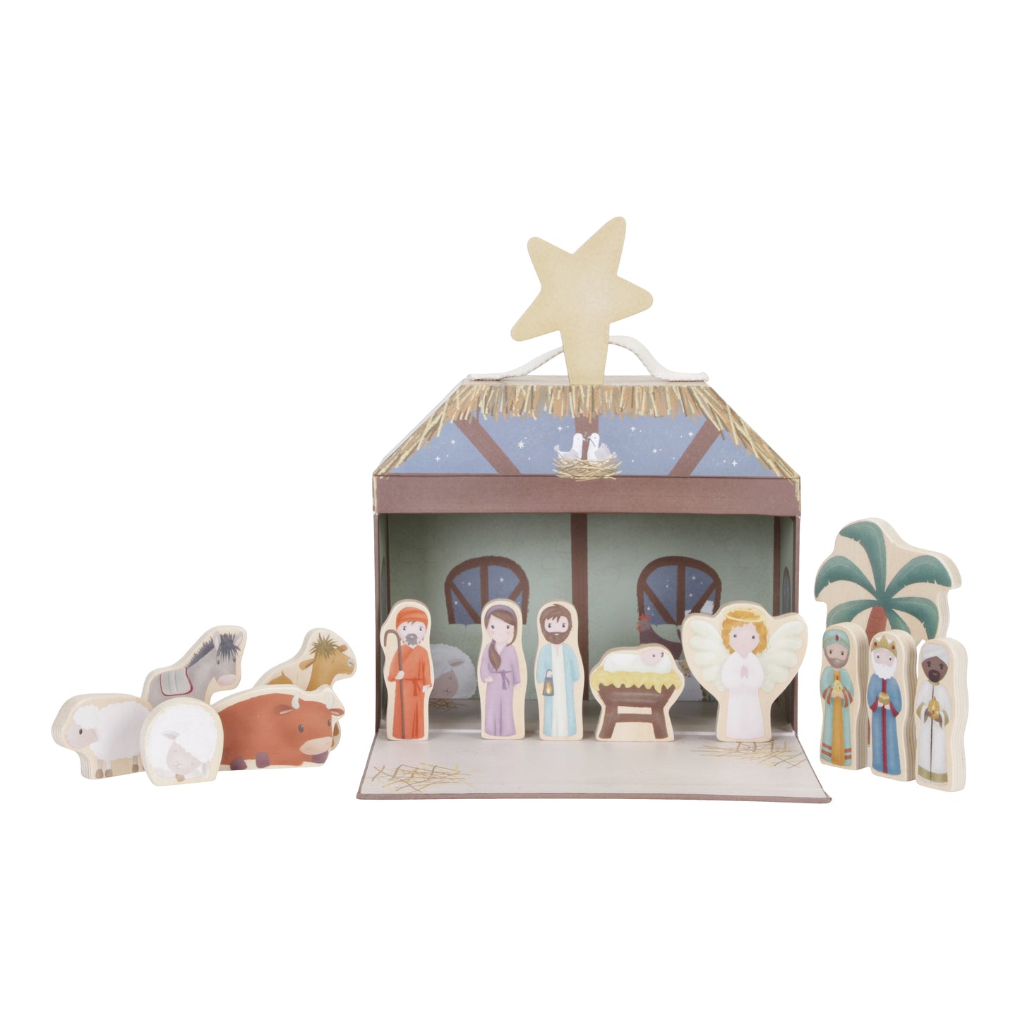 Speelkoffer Kerststal