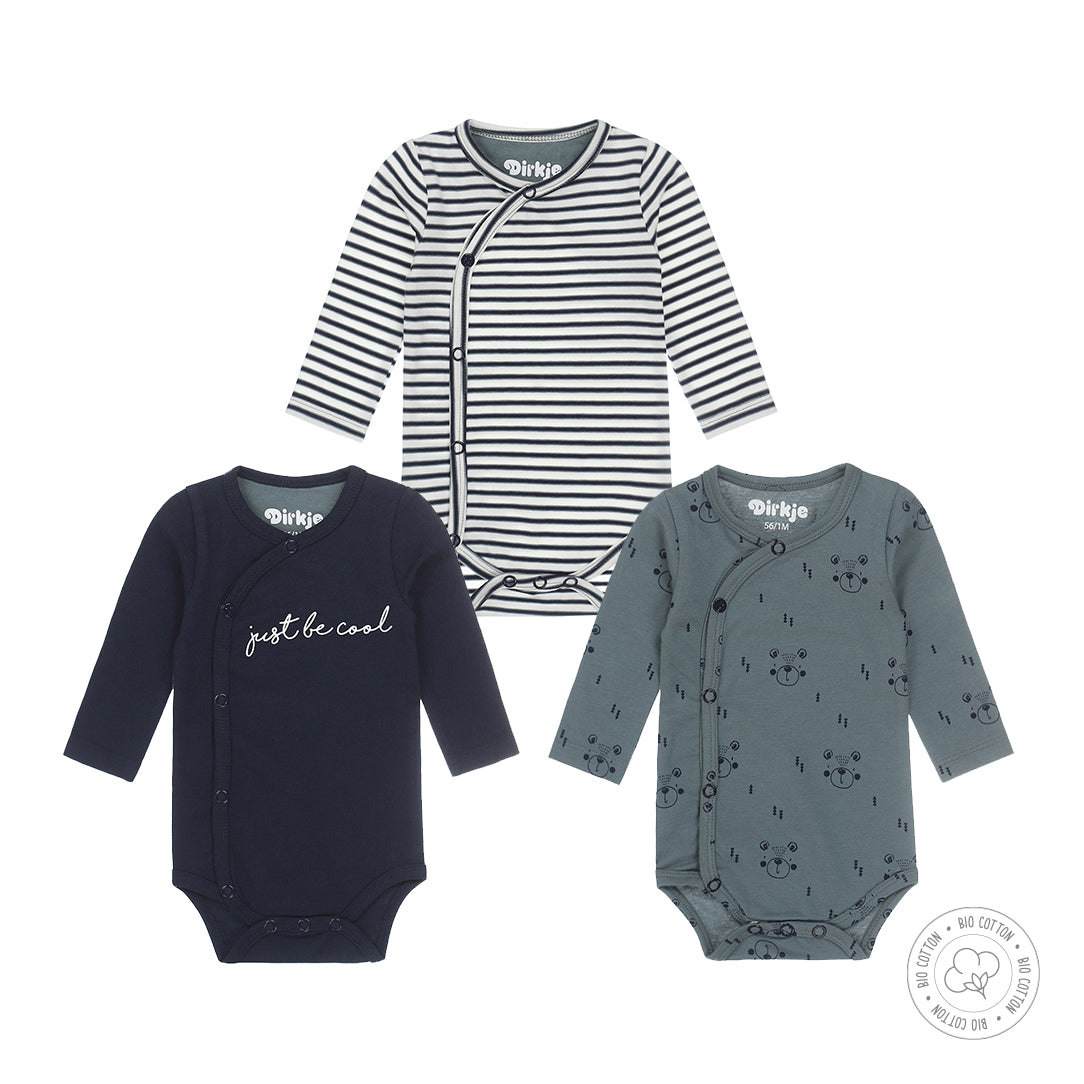 Romper lange mouw | Boys (set van 3)